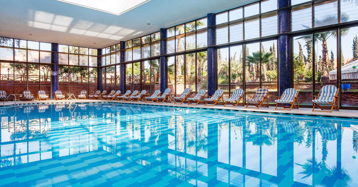 Een foto van het zwembad bij Rose Aqua Parc Hotel