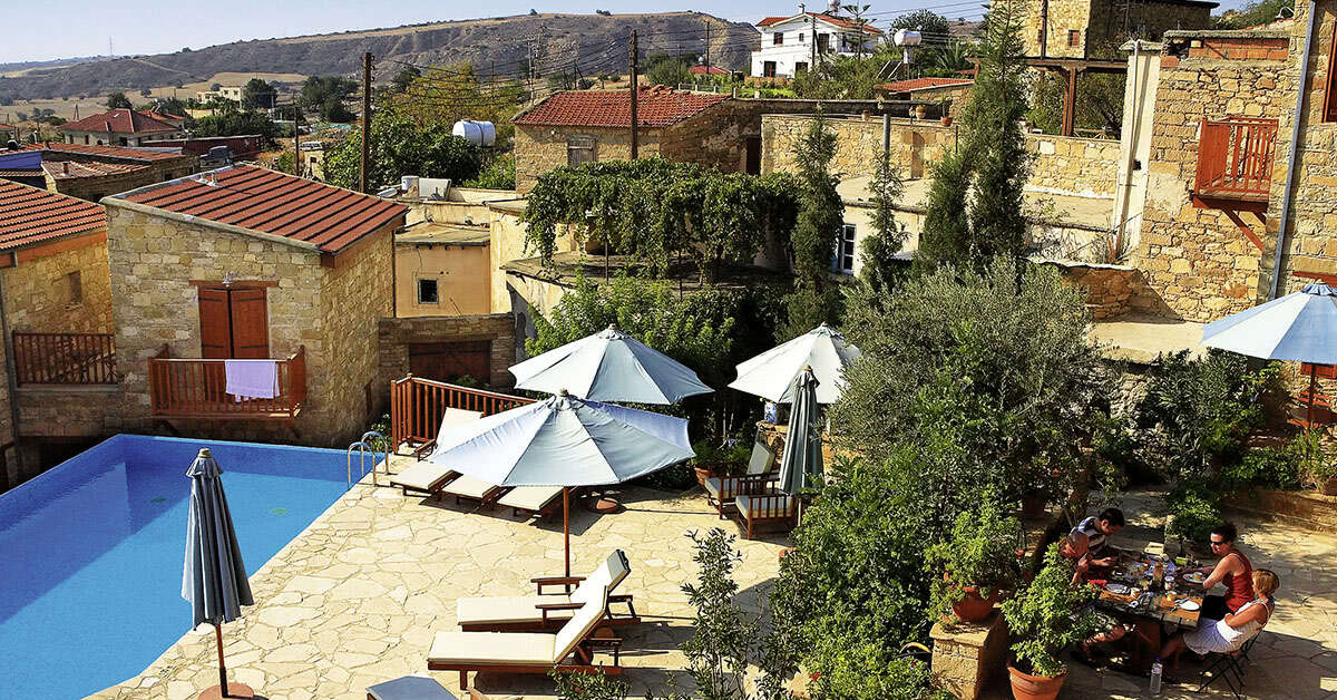Ein Foto vom Pool im Filokypros Country Houses
