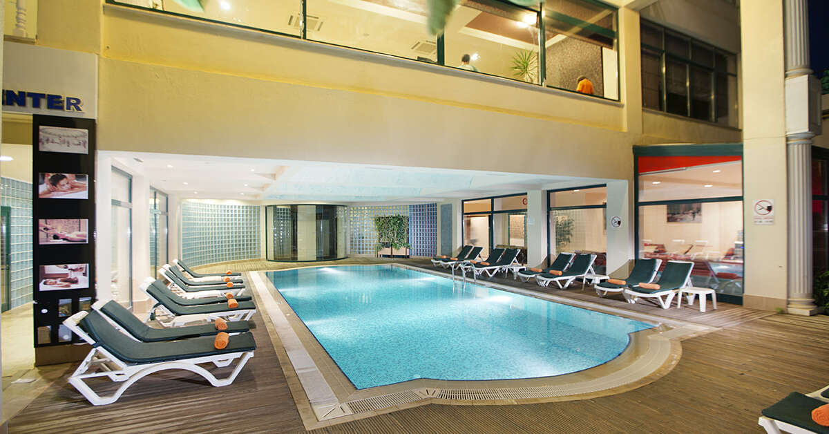 Ein Foto vom Pool im Justiniano Club Alanya