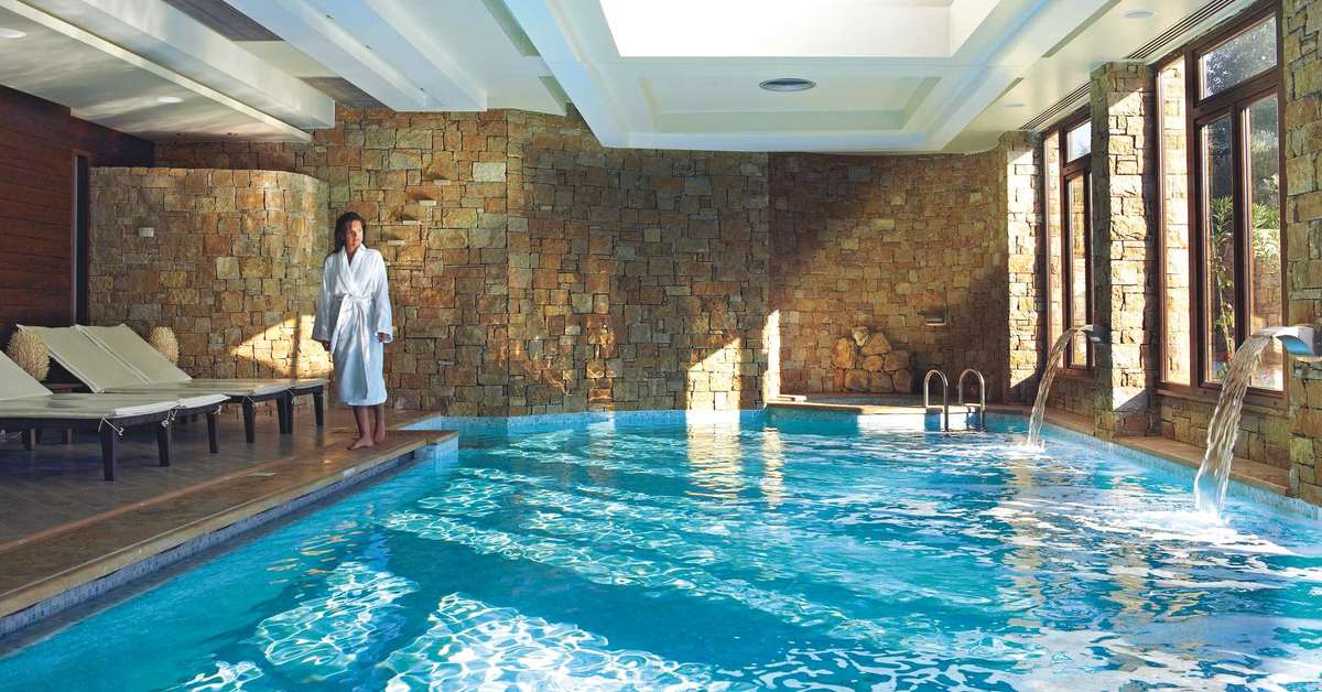 Een foto van het zwembad bij Anthemus Sea Beach Hotel & Spa