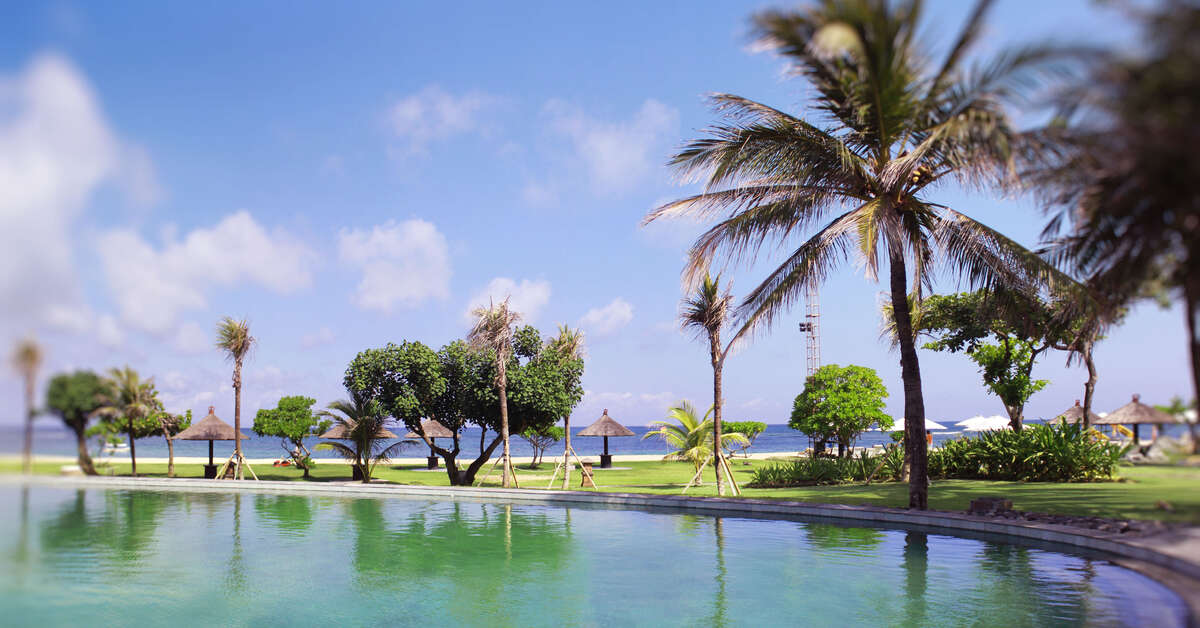 Ein Foto vom Pool im Ayodya Resort Bali