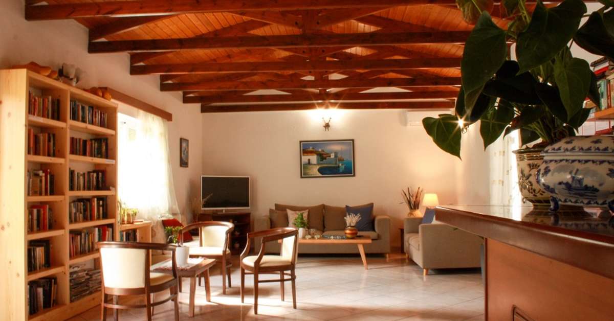 Een foto van het interieur van Villa Vicky