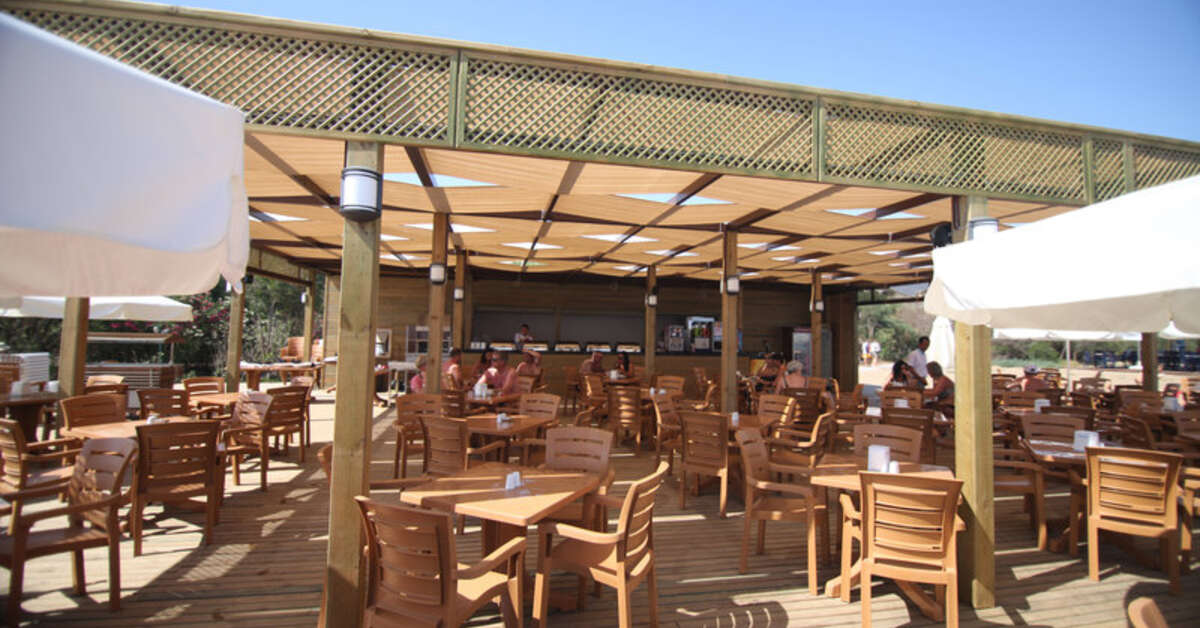 Een foto van het terras bij Linda Sunny Beach Hotel
