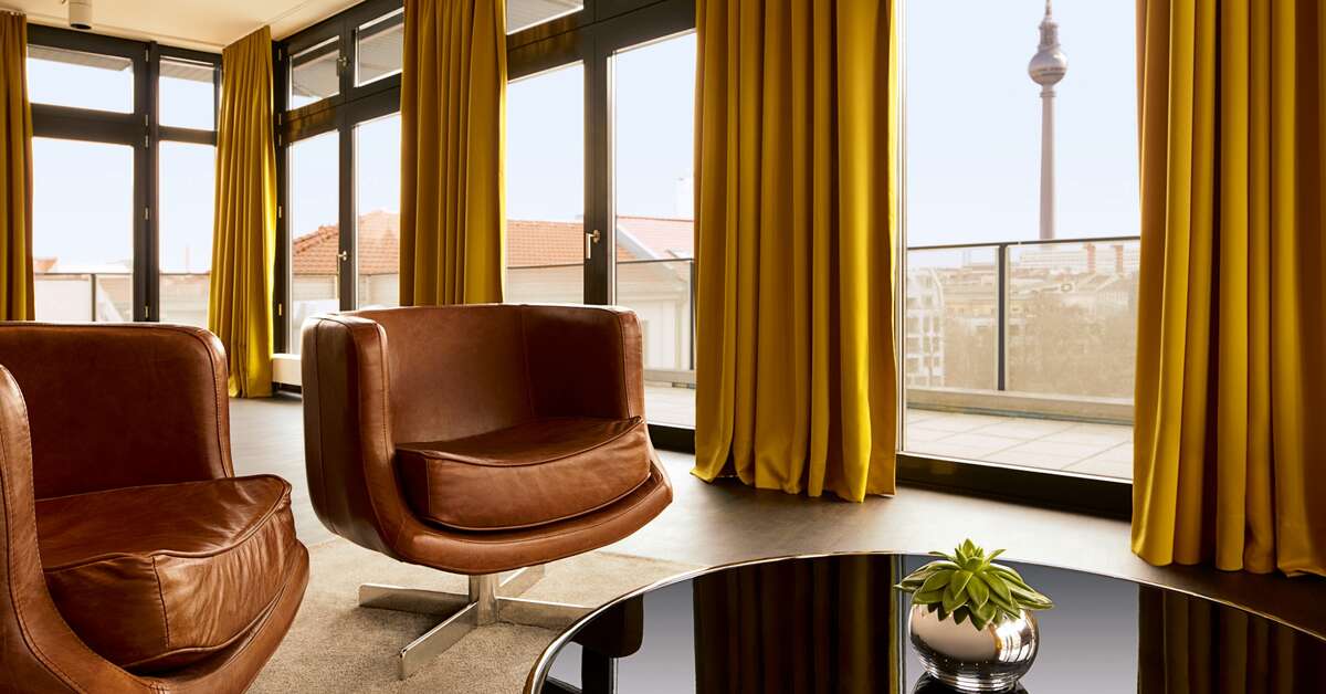 Een foto van het interieur van Hotel Amano