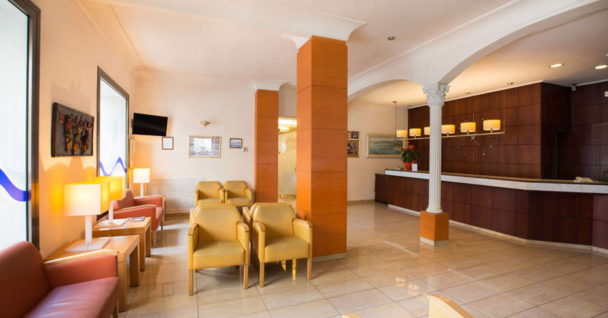 Een foto van het interieur van Hotel Costa Brava Blanes