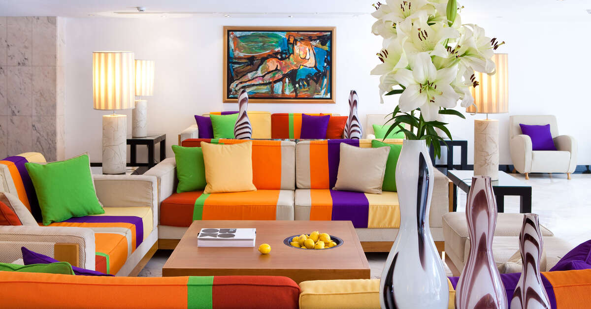 Een foto van het interieur van Seaside Palm Beach