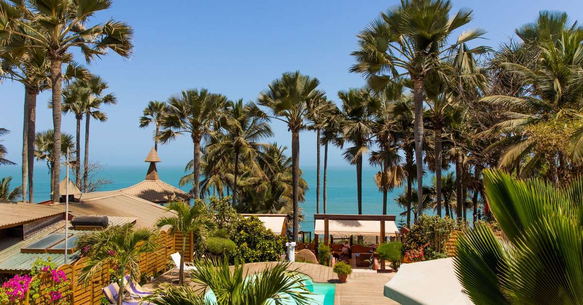 Een foto van het terras bij Ngala Lodge