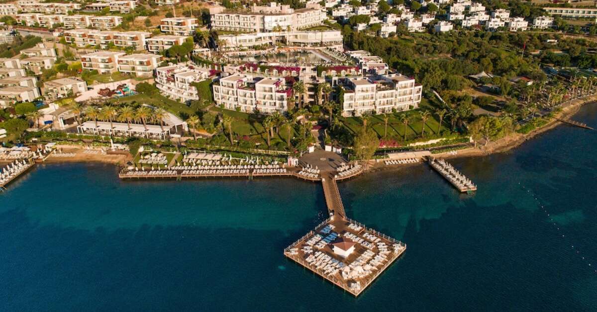 Een foto van de buitenkant van Hotel Baia Bodrum