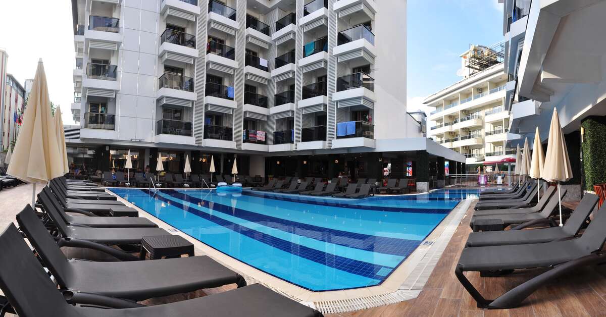 Ein Foto vom Pool im Oba Star Hotel & Spa