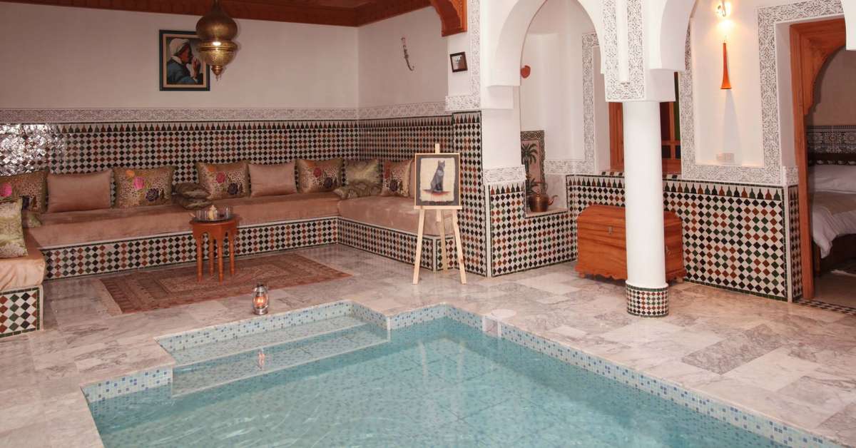 Ein Foto von den Einrichtungen im Riad Moulay