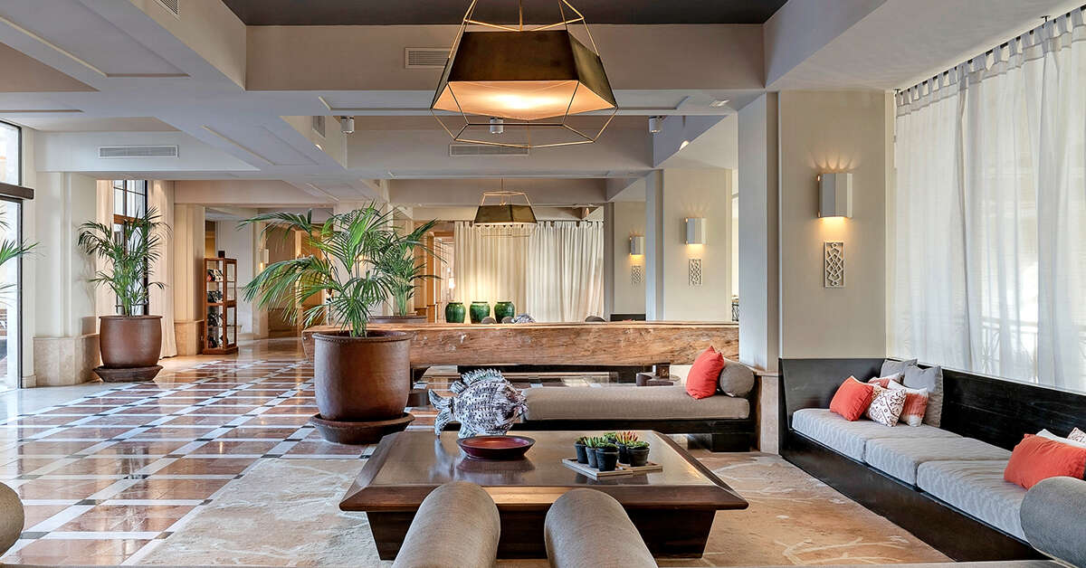 Een foto van het interieur van Vincci Seleccion La Plantacion del Sur