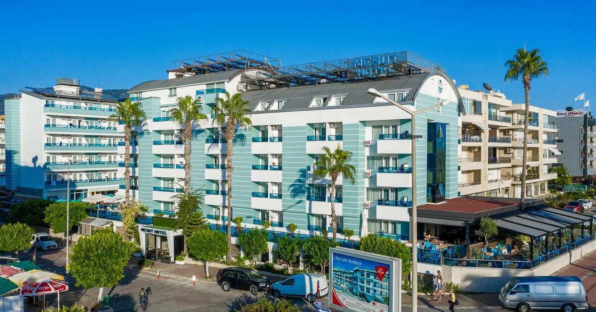 Een foto van de buitenkant van Alanya Mesut Hotel