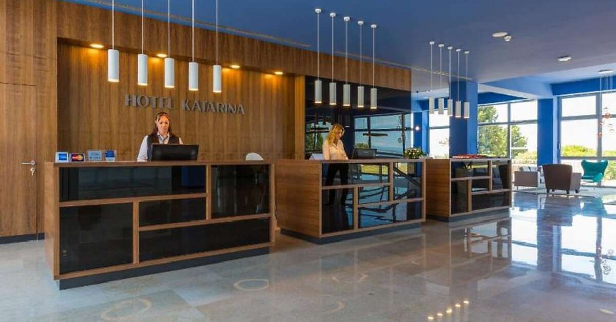 Een foto van het interieur van Hotel Katarina