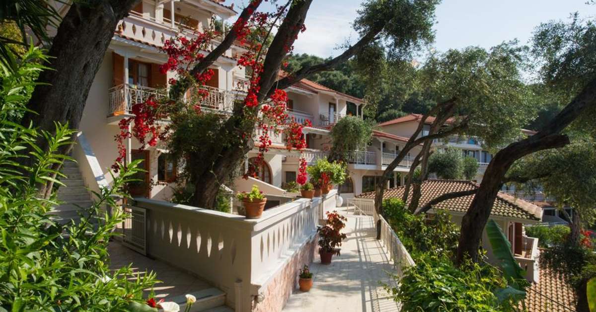 Een foto van de buitenkant van Hotel Valtos Beach