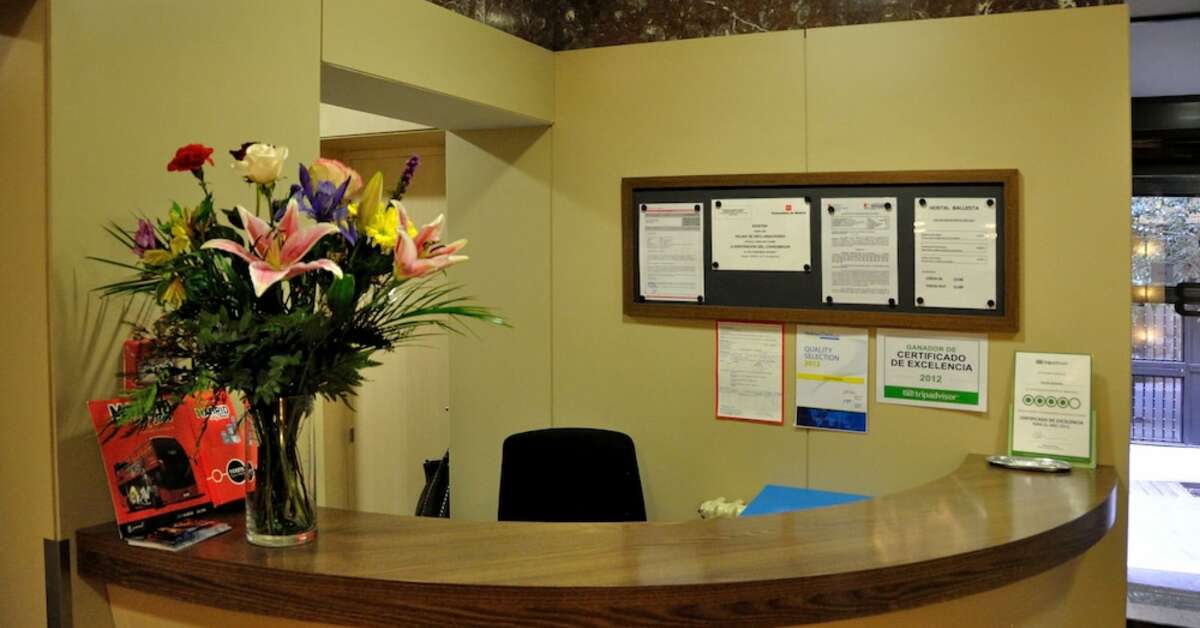 Een foto van het interieur van Hostal Ballesta