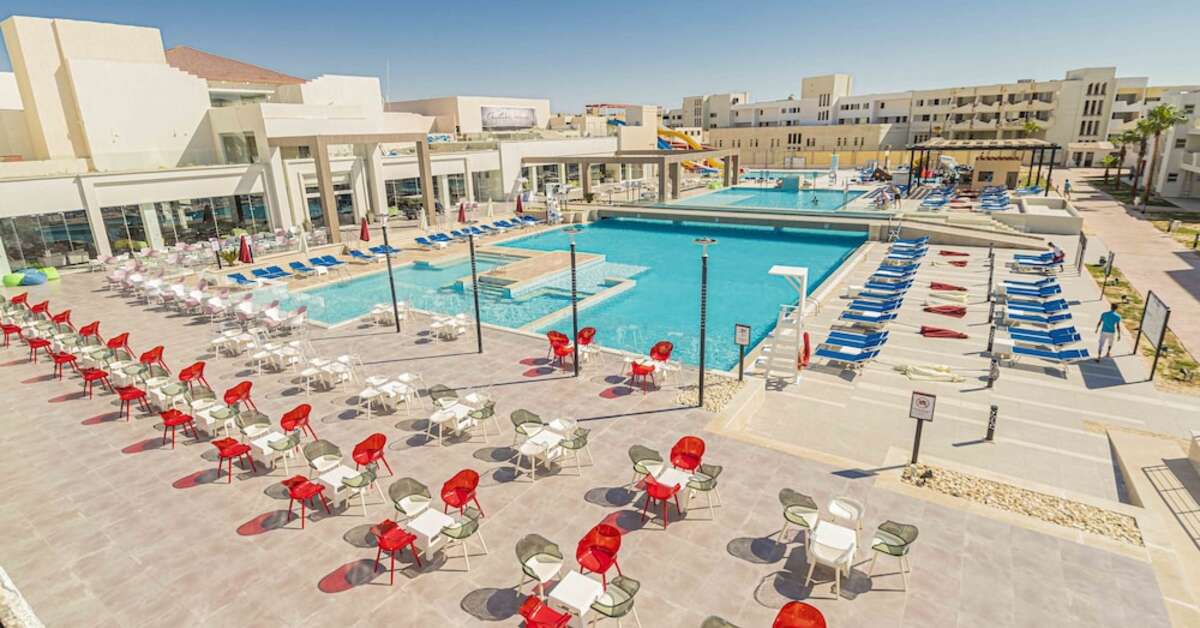 Een foto van het zwembad bij Amarina Abu Soma Resort & Aquapark