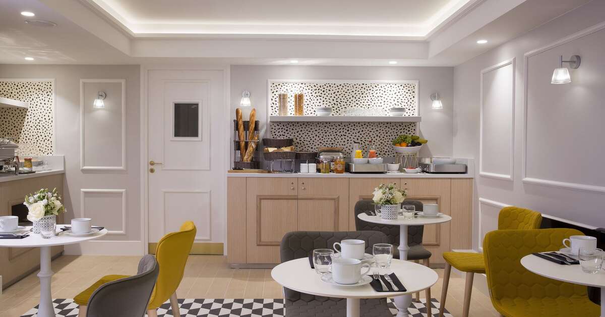 Ein Foto von den Einrichtungen im Hotel Pastel Paris