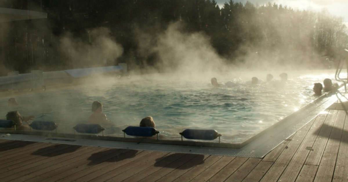 Een foto van het zwembad bij Feriendorf Waldbrunn