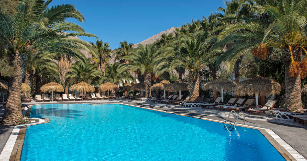 Een foto van een overzicht van Meltemi Village Hotel