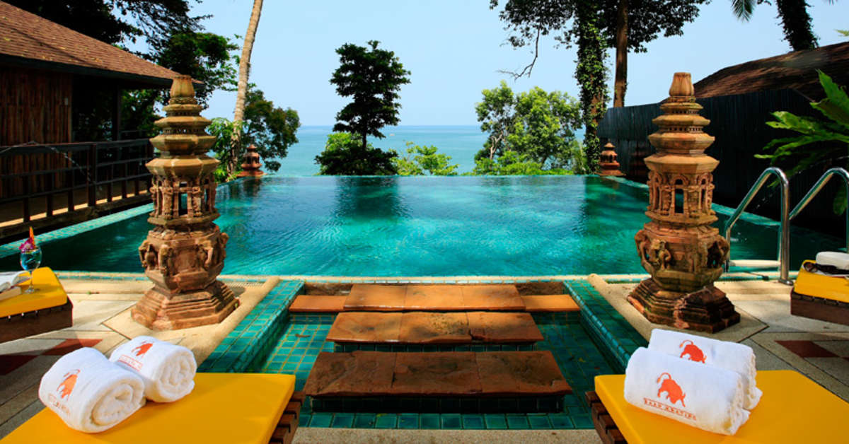 Een foto van een overzicht van Baan Krating Khao Lak Resort