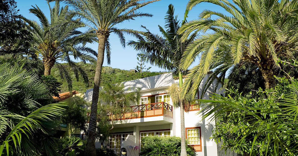 Een foto van het terras bij Hacienda San Jorge