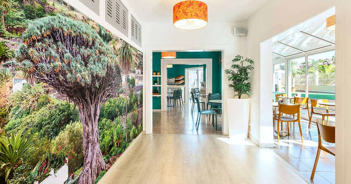 Een foto van het interieur van Aparthotel Dragos del Norte
