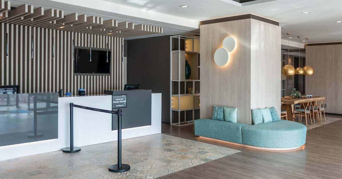 Een foto van het interieur van Hotel Cadiz Paseo del Mar