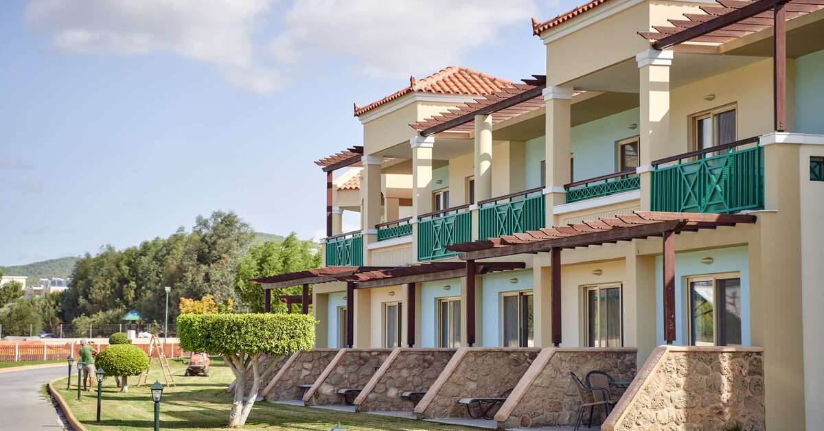 Een foto van de buitenkant van Lindos Princess Beach Hotel