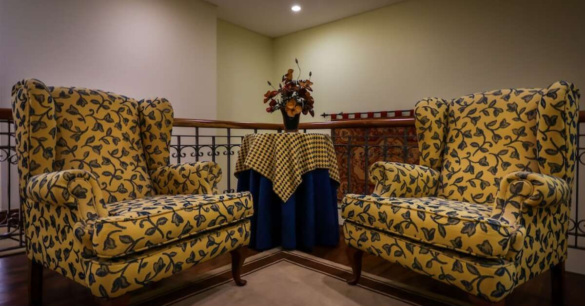 Een foto van het interieur van Camoes Hotel