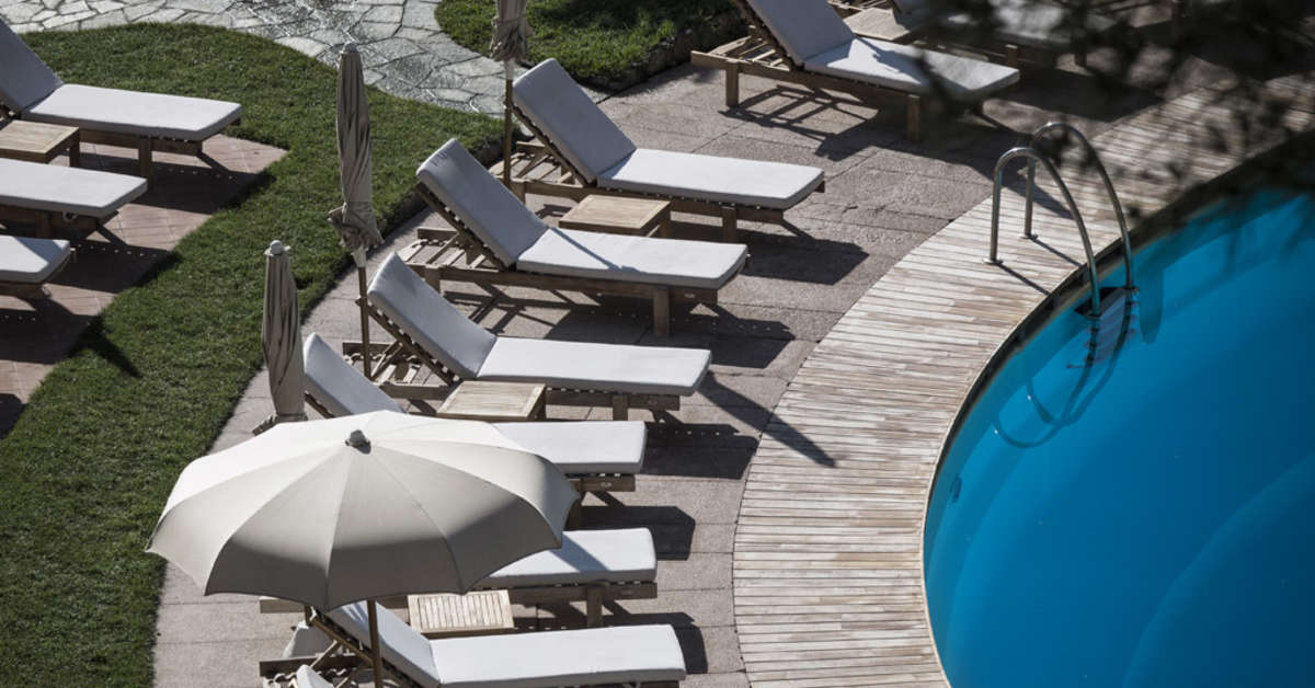 Een foto van het zwembad bij Grand Hotel Miramare