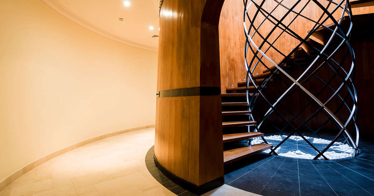 Een foto van het interieur van The Yeatman Hotel