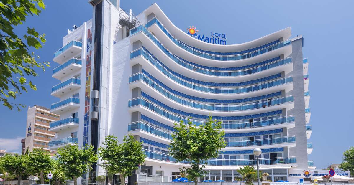 Ein Foto von der Außenansicht des Hotel GHT Maritim