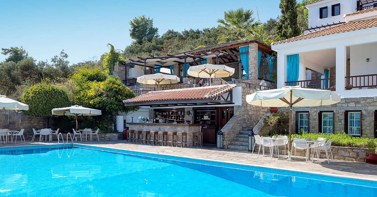 Een foto van een overzicht van Aegean Suites