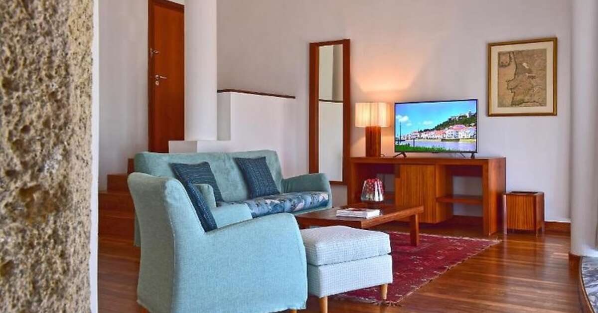 Een foto van het interieur van Pousada Castelo Alcacer Do Sal