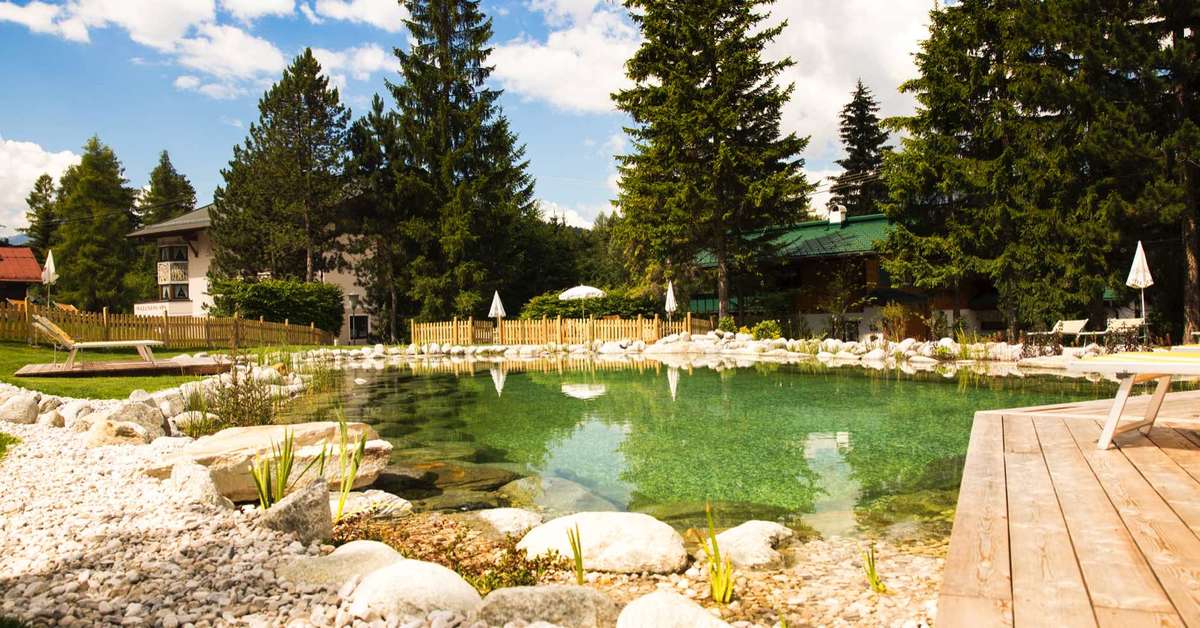 Ein Foto von der Außenansicht des Bergresort Seefeld