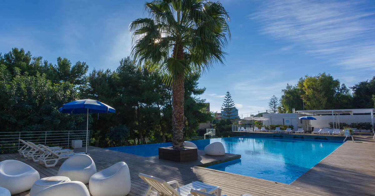 Ein Foto vom Pool im Kamena Residence