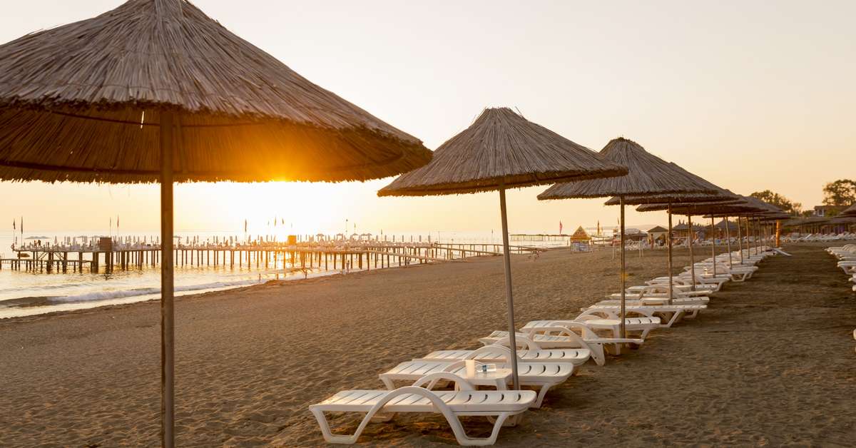 Een foto van het strand bij Quattro Family Club Dem Hotel