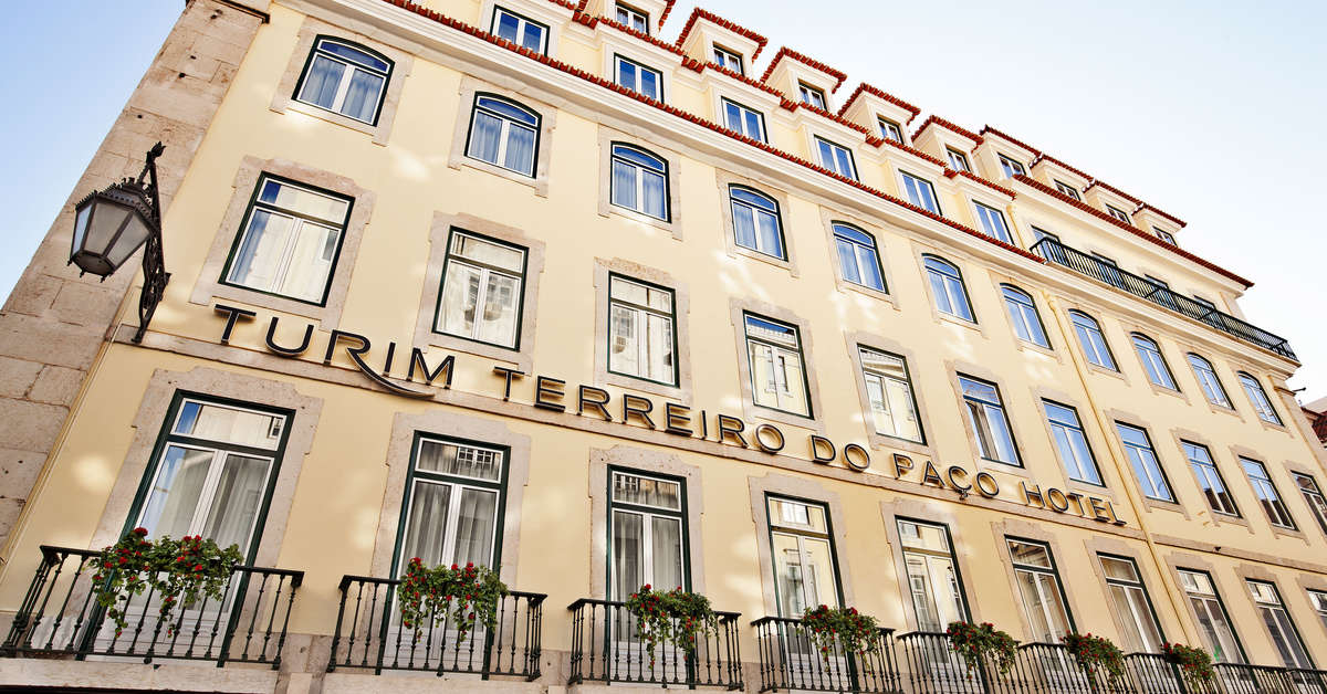 Ein Foto von der Außenansicht des Turim Terreiro do Paco Hotel