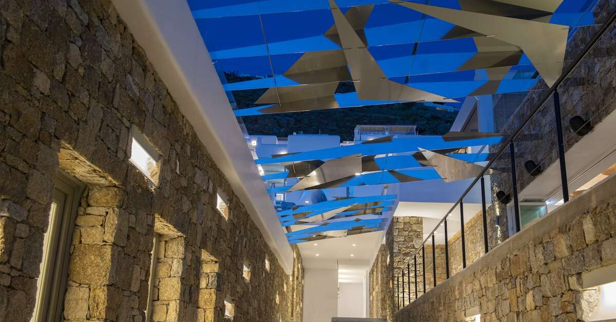Een foto van het interieur van Mykonos Riviera Hotel & Spa