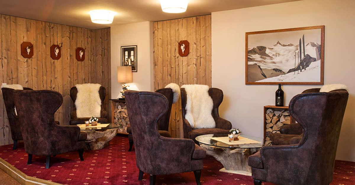 Een foto van het interieur van Vitalhotel Gosau