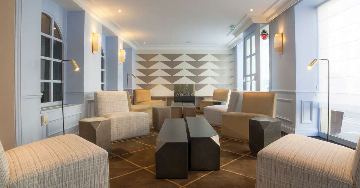 Een foto van het interieur van Hotel Le Royal