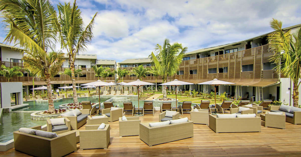 Een foto van het terras bij Be Cosy Aparthotel