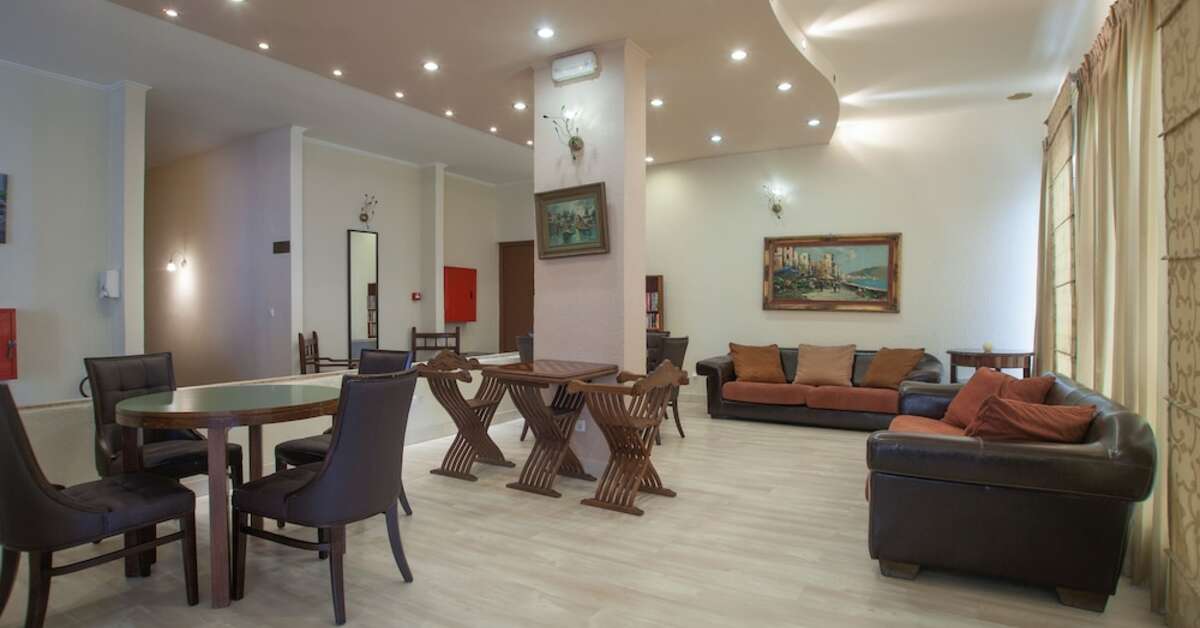 Ein Foto vom Innenbereich im Golden Alexandros Hotel	