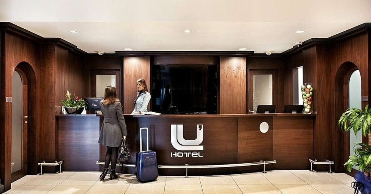 Een foto van het interieur van Lu' Hotel Carbonia