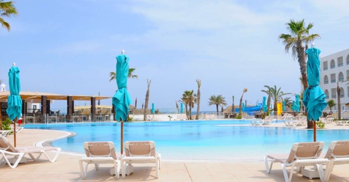 Een foto van het zwembad bij Vincci Nozha Beach & Spa