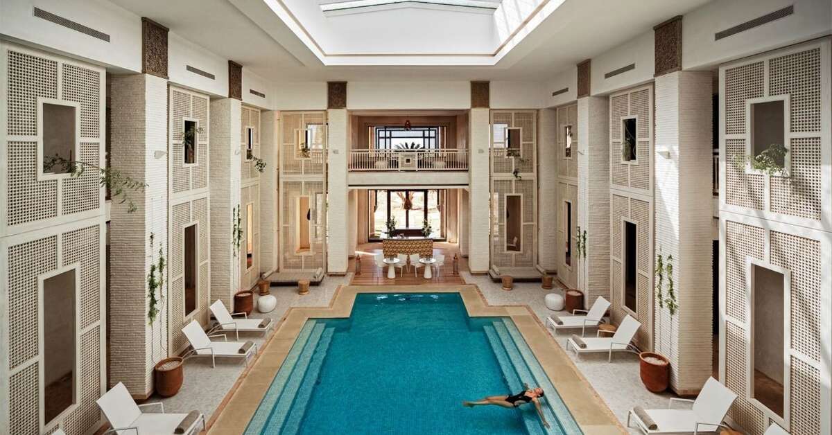 Een foto van het zwembad bij Royal Palm Marrakech