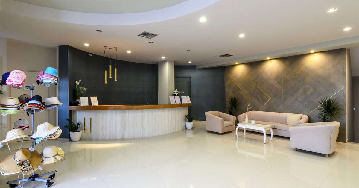 Een foto van het interieur van Gouves Bay Hotel