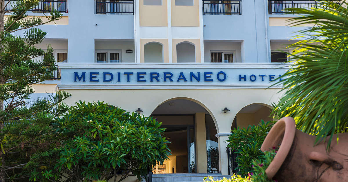 Een foto van de buitenkant van Mediterraneo Hotel