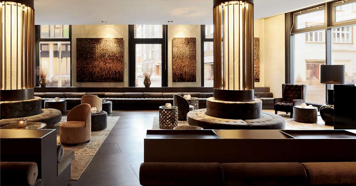 Een foto van het interieur van Hotel Amano