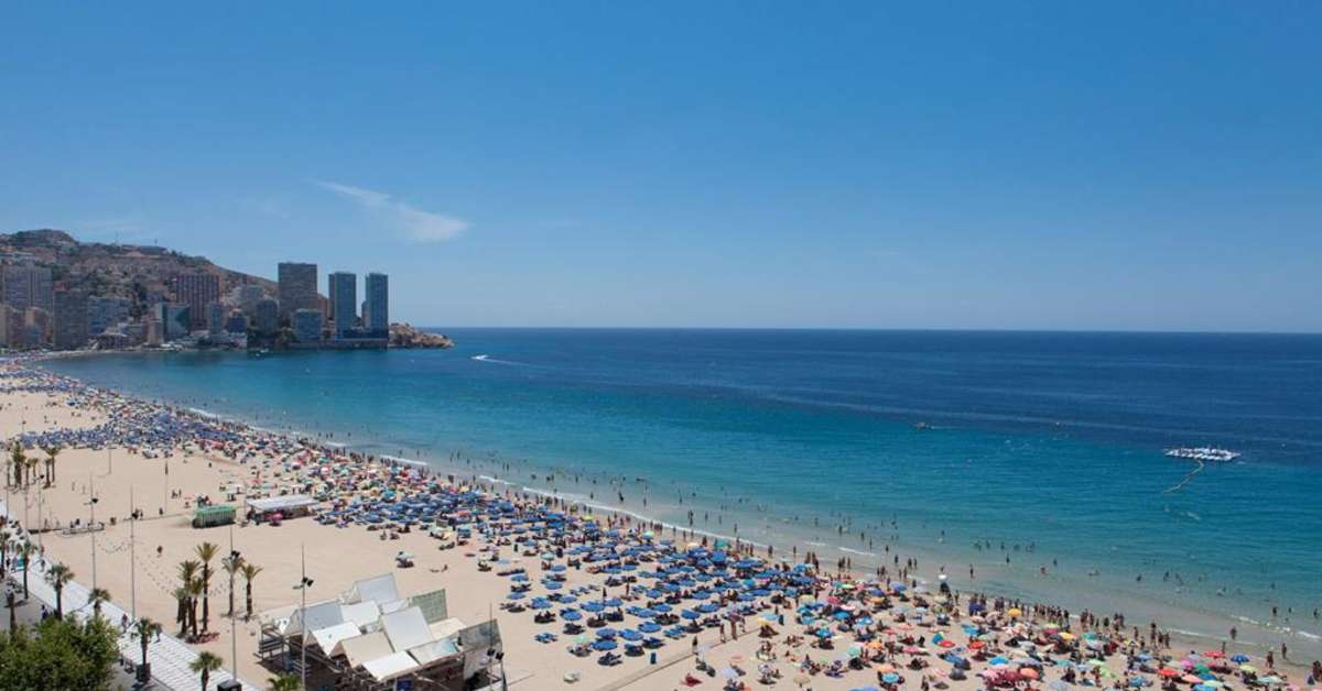 Een foto van het strand bij Hotel Cimbel